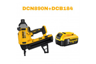 Пистолет гвоздезабивной по бетону аккумуляторный бесщёточный DeWALT DCN890N+DCB184