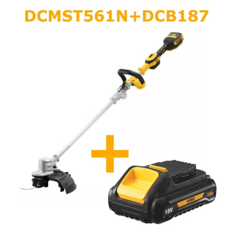 Коса аккумуляторная бесщёточная DeWALT DCMST561N+DCB187