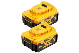 Аккумуляторная батарея Li-Ion 18B 5Ач набор 2шт DeWALT DCB184P2