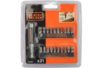 Набір біт з магнітним тримачем Black+Decker A7074