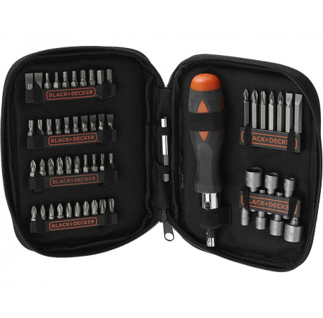 Набір біт з магнітним тримачем Black+Decker A7104