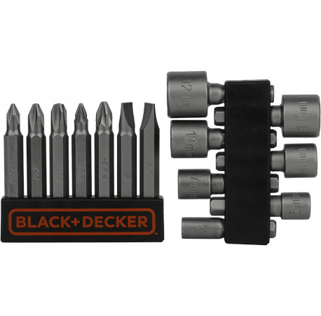 Набір біт з магнітним тримачем Black+Decker A7104 ціна