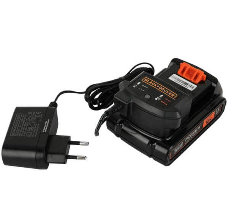 Дриль-шуруповерт ударний акумуляторний Li-lon 18В 1.5Аг 45Нм Black+Decker BCD003C1 з іншого ракурсу