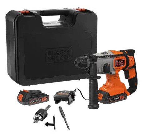 Перфоратор акумуляторний SDS-Plus Li-lon 18В 2.5Аг 2Дж Black+Decker BCD900E2K В Тулс ДеВолт