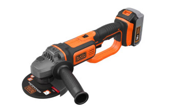 Шлифмашина угловая болгарка аккумуляторная Li-lon 18B 4Ач 125мм 8600об Black+Decker BCG720M1