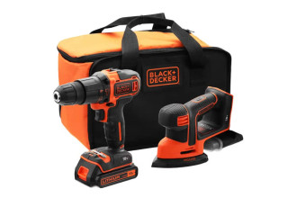 Набір з двох акумуляторних інструментів Li-lon 18В 1.5Аг Black+Decker BCK23S1S