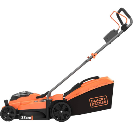Газонокосарка акумуляторна 32см Li-lon 18В 4Аг Black+Decker BCMW33184L2 купити