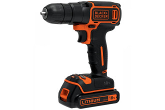 Дрель-шуруповерт аккумуляторный Li-lon 18В 1.5Ач 30Нм Black+Decker BDCD18