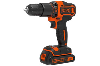 Дриль-шуруповерт акумуляторний ударний Li-lon 18В 1.5Аг 40Нм Black+Decker BDCHD18KB