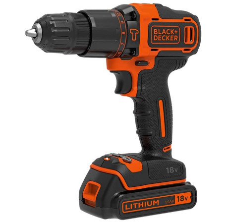 Набір з двох акумуляторних інструментів Li-lon 18В 1.5Аг Black+Decker BCK23S1S купити