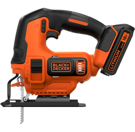 Пила лобзикова акумуляторна Li-lon 18В 1.5Аг 230Вт Black+Decker BDCJS18 купити