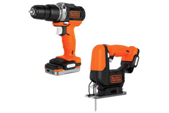 Набір з двох акумуляторних інструментів Li-lon 12В 1.5Аг Black+Decker BDCK122S1S
