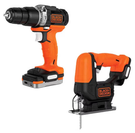 Набір з двох акумуляторних інструментів Li-lon 12В 1.5Аг Black+Decker BDCK122S1S