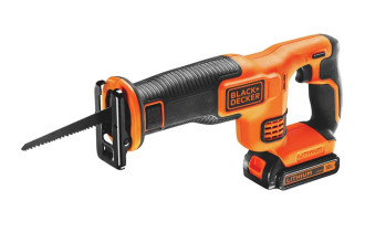 Пила шабельна акумуляторна Li-lon 18В 1.5Аг 3000ход Black+Decker BDCR18