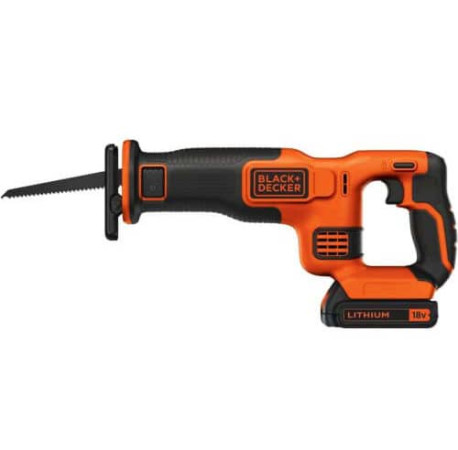 Пила шабельна акумуляторна Li-lon 18В 1.5Аг 3000ход Black+Decker BDCR18 купити