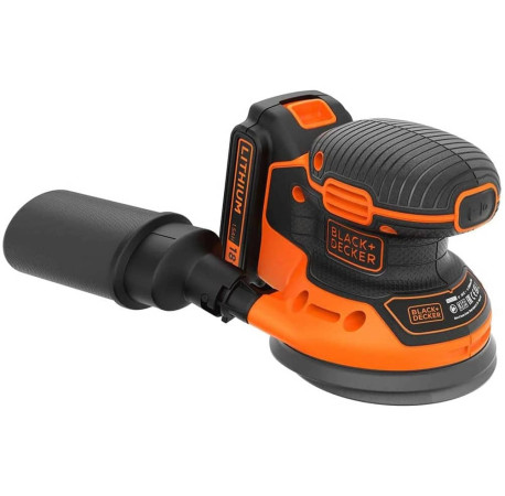 Шліфмашина ексцентрикова акумуляторна Li-Ion 18В 1.5Аг 125мм Black+Decker BDCROS18