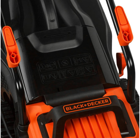 Газонокосарка електрична 1.4кВт Black+Decker BEMW461BH з іншого ракурсу
