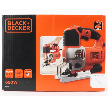 Пила лобзиковая сетевая 650Вт Black+Decker BES610 цена