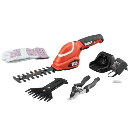 Кущоріз-ножиці акумуляторні Li-Ion 7.2B Black+Decker GSL700KIT ціна