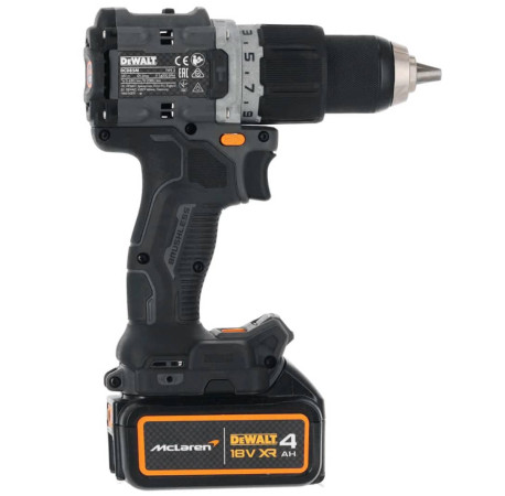 Набір з двох акумуляторних інструментів McLaren F1 TEAM LIMITED EDITION XR Li-lon 18В 4Аг DeWALT DCK200MM2T з іншого ракурсу