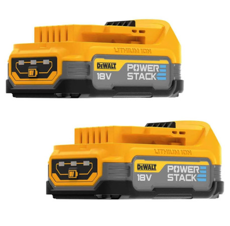 Набор аккумуляторных батарей PowerStack XR Li-Ion 18В 1.7Ач 2 шт DeWALT DCBP034E2