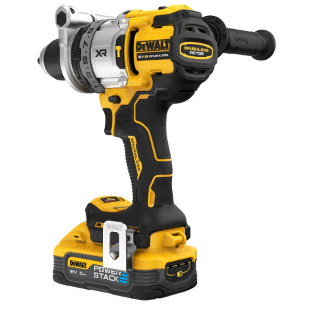 Дрель-шуруповерт аккумуляторный ударный XR Li-lon 18В 5Ач 169Нм DeWALT DCD1007H2T в Тулс ДеВолт