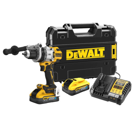 Дрель-шуруповерт аккумуляторный ударный XR Li-lon 18В 5Ач 169Нм DeWALT DCD1007H2T с другого ракурса