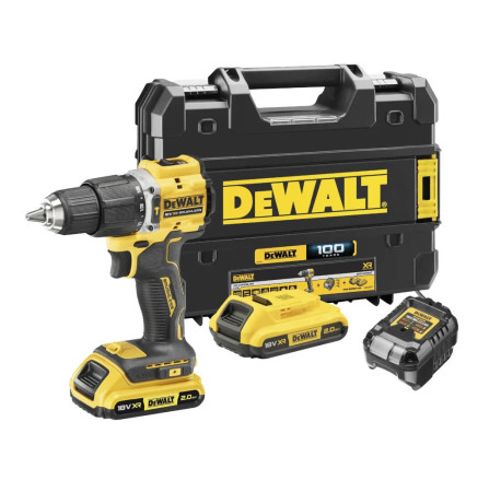 Дриль-шуруповерт акумуляторний ударний 100 Years XR Li-lon 18В 2Аг 68Нм DeWALT DCD100YD2T в магазині Tools DeWalt