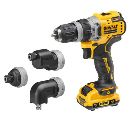Дрель-шуруповерт аккумуляторный со сменными насадками DeWALT DCD703L2T в магазине Tools DeWalt