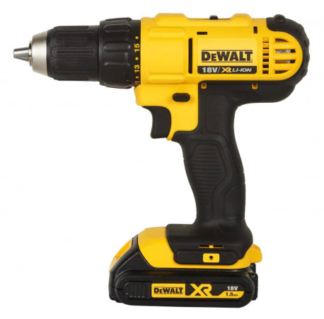 Дриль-шурупокрут акумуляторний XR Li-lon 18В 1.5Аг 42Нм DeWALT DCD771S2 купити