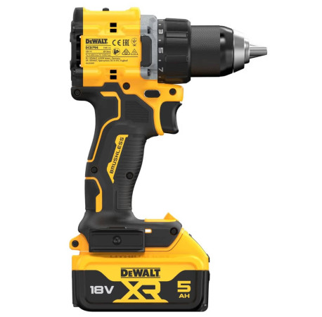 Дриль-шуруповерт акумуляторний Li-lon 18В 5Аг 74Нм DeWALT DCD794P2T в магазині Tools DeWalt