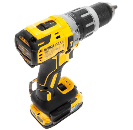 Дриль-шуруповерт акумуляторний ударний XR Li-lon 18В 1.7Аг 70Нм DeWALT DCD796E1T ціна