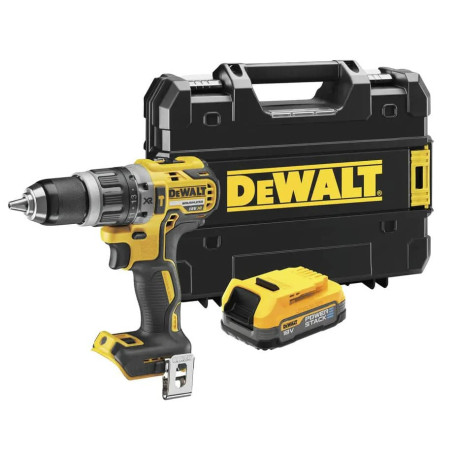 Дриль-шуруповерт акумуляторний ударний XR Li-lon 18В 1.7Аг 70Нм DeWALT DCD796E1T в магазині Tools DeWalt