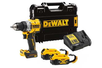 Дриль-шуруповерт акумуляторний XR Li-lon 18В 5Аг 90Нм DeWALT DCD800P2LRT