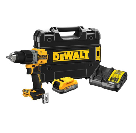 Дриль-шуруповерт акумуляторний ударний DeWALT DCD805E1T+DCB183 купити
