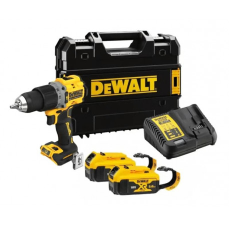 Дриль-шуруповерт акумуляторний ударний XR Li-lon 18В 5Аг 90Нм DeWALT DCD805P2LRT