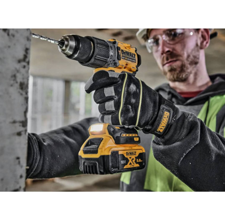 Дриль-шуруповерт акумуляторний ударний XR Li-lon 18В 5Аг 90Нм DeWALT DCD805P2LRT вартість