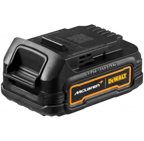 Дриль-шуруповерт акумуляторний ударний McLaren F1 TEAM LIMITED EDITION XR Li-lon 18В 1.7Аг 90Нм DeWALT DCD85ME2GT ціна