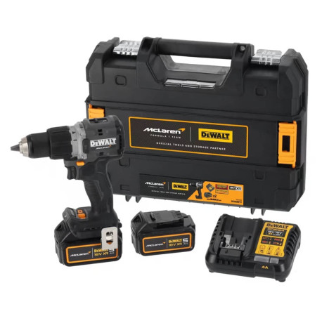 Дриль-шуруповерт акумуляторний ударний McLaren F1 TEAM LIMITED EDITION XR Li-lon 18В 5Аг 90Нм DeWALT DCD85MP2T у Львові