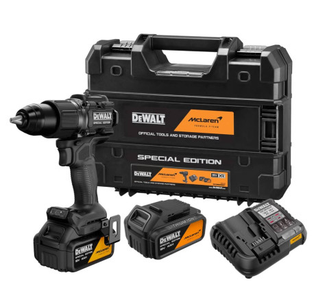 Дриль-шуруповерт акумуляторний ударний McLaren F1 Team Special Edition XR Li-lon 18В 4Аг 90Нм DeWALT DCD86MM2T вартість