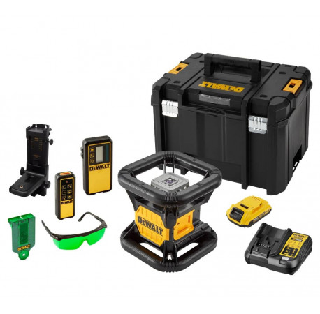 Уровень ротационный лазерный зеленый луч XR Li-lon 18В 2Ач DeWALT DCE079D1G цена