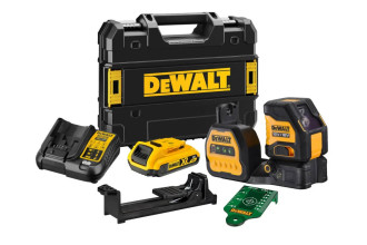 Лазерный уровень самовыравнивающийся 2-х плоскостный DeWALT DCE088D1G18