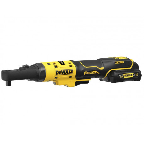 Гайковерт угловой трещётка аккумуляторный 12В XR Li-lon 3 Ач 75 Нм DeWALT DCF500L2G