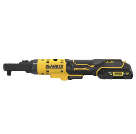 Гайковерт угловой трещётка аккумуляторный 12В XR Li-lon 3 Ач 75 Нм DeWALT DCF500L2G купить