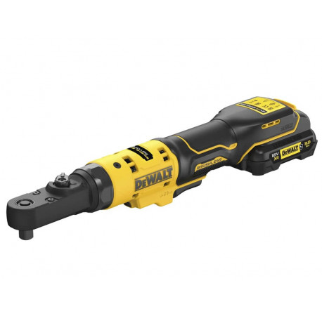 Гайковерт угловой трещётка аккумуляторный 12В XR Li-lon 3 Ач 75 Нм DeWALT DCF500L2G цена