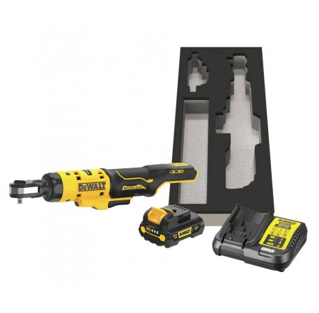 Гайковерт кутовий ключ-храповик акумуляторний XR Li-lon 12В 3Аг 54Нм DeWALT DCF504L1G ціна