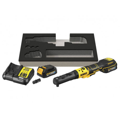 Гайковерт кутовий ключ-храповик акумуляторний XR Li-lon 18В 1.7Аг 102Нм DeWALT DCF510E2G В Тулс ДеВолт