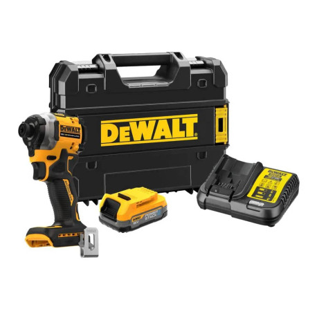 Шуруповерт акумуляторний ударний DeWALT DCF850E1T+DCB183 купити