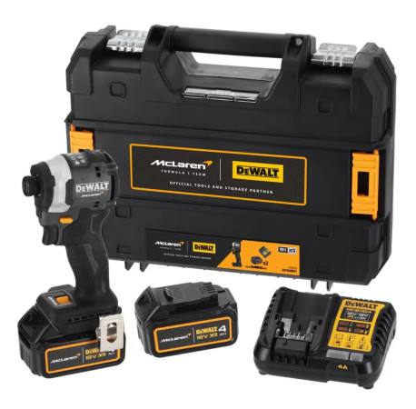 Шурупокрут акумуляторний ударний McLaren F1 TEAM LIMITED EDITION XR Li-lon 18В 4Аг 205Нм DeWALT DCF85MM2T купити за ціною в — Tools DeWalt
