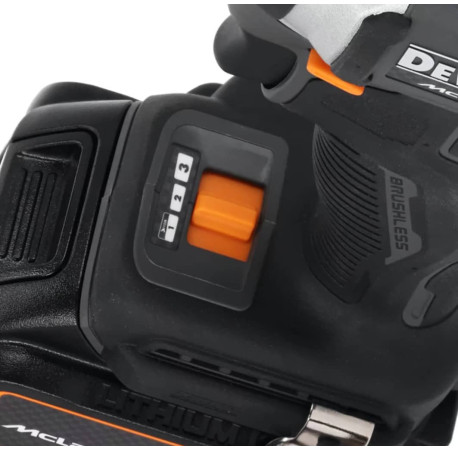 Шурупокрут акумуляторний ударний McLaren F1 TEAM LIMITED EDITION XR Li-lon 18В 5Аг 205Нм DeWALT DCF85MP2T з іншого ракурсу